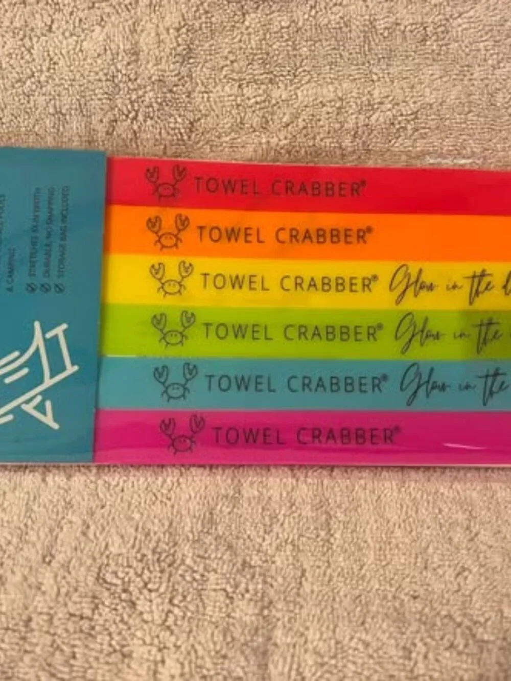 NIP - Neon Towel Holders for Beach or Lounge Chairs